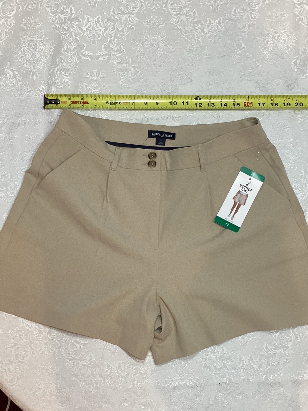 Nautica Women's Tan Stretch Bermuda Shorts